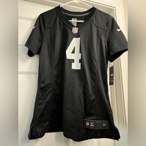 NWT Womens Derek Carr jersey. Never worn.